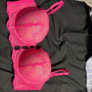 Pink Lace Women's Bra